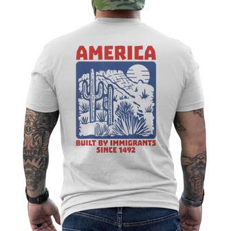 4Th Of July America Built By Immigrants July 4Th Men's T-shirt Back Print - Thegiftio UK