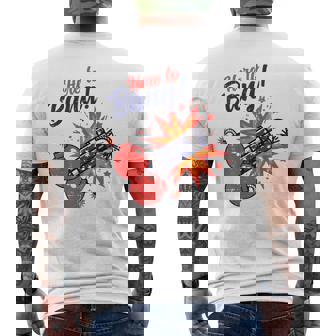 4Th Of July Here To Bang Firecracker Humor Patriot Men Men's T-shirt Back Print | Mazezy