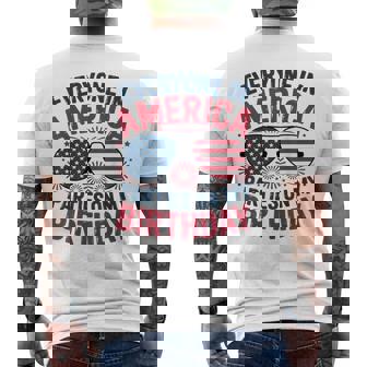 4Th Of July Everyone In America Parties On My Birthday Men's T-shirt Back Print - Thegiftio UK