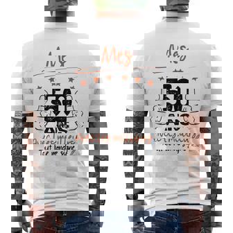 50 Ans Message Àigner Humour Cinquantenaireignature T-shirt imprimé au dos - Cadeauxyz