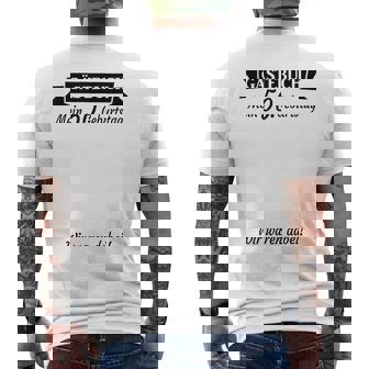 50Th Birthday 50 Years Guest Book Guest List Party T-Shirt mit Rückendruck - Seseable