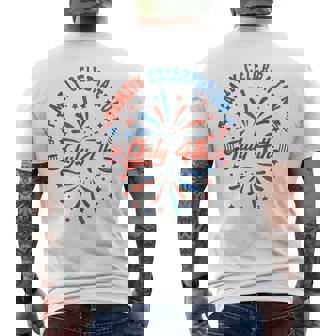 7月4日 家族祝 2024 おそろい ファミリー レトロ メンズTシャツ バックプリント - Kawaiitshirt