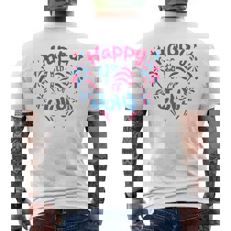 7月4日 花火監督 おかしな家族花火 メンズTシャツ バックプリント - Kawaiitshirt