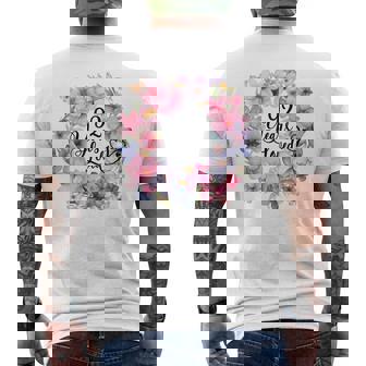 92年間愛された 92歳の誕生日フローラルリース 長袖tシャツ メンズTシャツ バックプリント - Kawaiitshirt