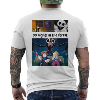 99 Nights In The Forest Fan Merch Men's T-shirt Back Print - Thegiftio UK