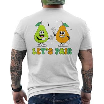 Aba Behavior Analyst Therapist Let's Pair Rbt Men's T-shirt Back Print - Thegiftio UK