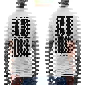 Acid House Music 90年代 Edm Rave Festival Dance Lover メンズTシャツ バックプリント - Kawaiitshirt