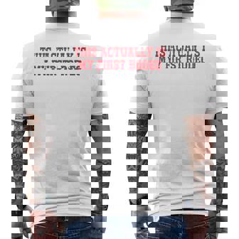 This Actually Is My First Rodeo Cowboy Western Cowgirl Men's T-shirt Back Print - Thegiftio