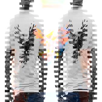 Águila Pintura Arte Abstracto Animal Colorido Gráfico Camiseta Hombre Estampado Espalda - Regaloses