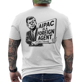Aipac Is A Foreign Agent America Trump 2024 Men's T-shirt Back Print - Thegiftio UK