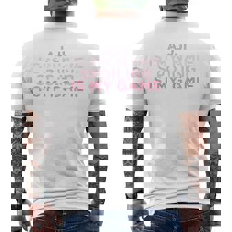 Ajji Is My Name Spoiling Is My Game Men's T-shirt Back Print - Monsterry