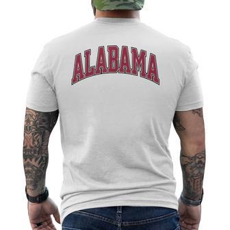 Alabama Throwback Men's T-shirt Back Print - Thegiftio UK
