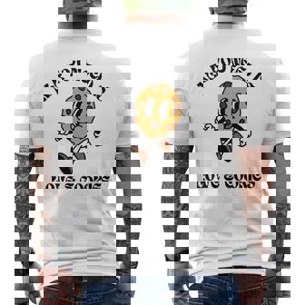 All You Need Is Love And Cookies レトロ 70年代 かわいい ハッピークッキー 長袖tシャツ メンズTシャツ バックプリント - Kawaiitshirt