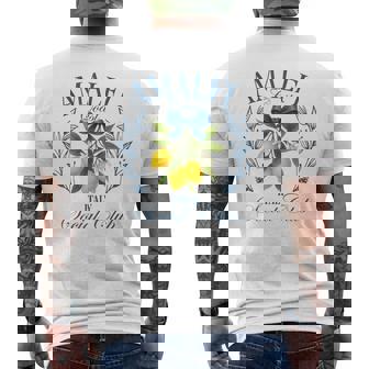 Amalfi Coast Social Club Italy Lemon Retro Summer Vacation Men's T-shirt Back Print - Thegiftio