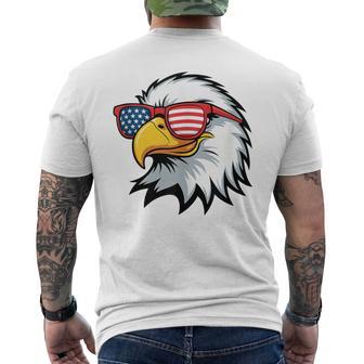 American Flag Patriotic Eagle Boys 4Th Of July Men's T-shirt Back Print - Thegiftio UK