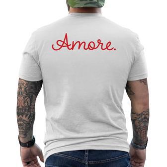 Amore X Italia Meine Liebe Italienisch Amo T-Shirt mit Rückendruck - Geschenkecke