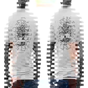 Arbre Deie Cercle Runes Arbre Deie Celtiqueiking T-shirt imprimé au dos - Cadeauxyz