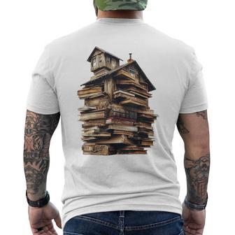 Art Graphique Book House T-shirt imprimé au dos - Cadeauxyz