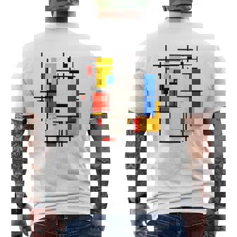 Arte Abstracto Artista Geométrico Obra De Arte Polígon Camiseta Hombre Estampado Espalda - Regaloses