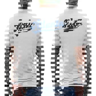 Atlanta Vintage Baseball Throwback Retro Atlanta Men's T-shirt Back Print - Thegiftio