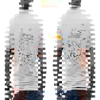 Atoka Tn 愛国的なイーグル アメリカ国旗 アンティーク調デザイン 長袖tシャツ メンズTシャツ バックプリント - Kawaiitshirt