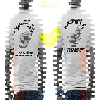 Avocado Lover Powered By Avocados World Vegan Day Men's T-shirt Back Print - Thegiftio UK