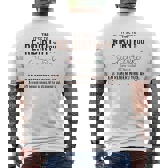 Awaken メンズTシャツ バックプリント - Kawaiitshirt