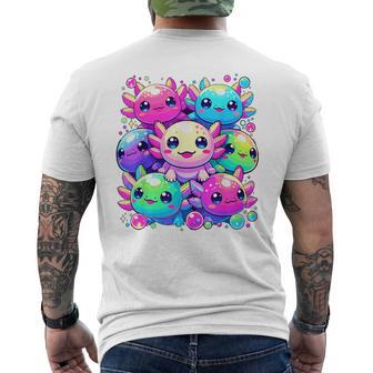 Axolotls Animal Kawaii Axolotl Men's T-shirt Back Print - Thegiftio UK