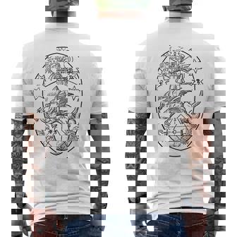 Azoth アゾット Rebis、バジル・バレンタイン、錬金術 Basilalentine メンズTシャツ バックプリント - Kawaiitshirt