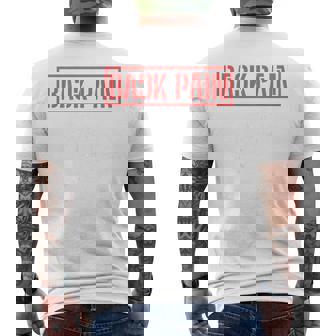 Back Pain In This Area On The Back メンズTシャツ バックプリント - Kawaiitshirt