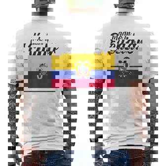 Bandera Ecuador Del Patrimonio Ecuador Ecuador Hecho En Ecuador Camiseta Hombre Estampado Espalda - Regaloses