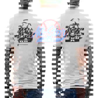 Baseball All-Star Dad Men's T-shirt Back Print - Monsterry
