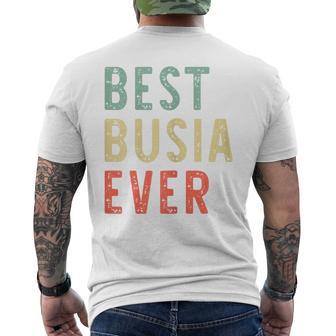Best Busia Ever Family Vintage Retro Men's T-shirt Back Print - Thegiftio UK