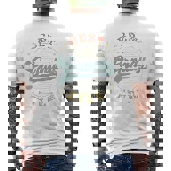 Best Grandy Ever Father's Day Grandy Vintage Emblem Men's T-shirt Back Print - Thegiftio UK