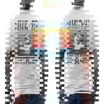 Best モルモット Dad ヴィンテージモルモット メンズTシャツ バックプリント - Kawaiitshirt