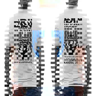 Bielefeld Berlin Pokal Endspiel Cup Final 2025 Football T-Shirt mit Rückendruck - Seseable