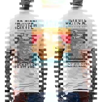 Bieraktivisten Hebentatt Kleben Bier Partyaufpruch T-Shirt mit Rückendruck - Geschenkecke