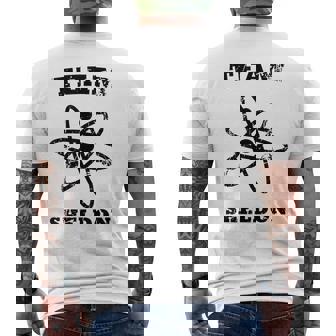 Big Bang Theory ロゴ チーム シェルドン アトム ライト メンズTシャツ バックプリント - Kawaiitshirt