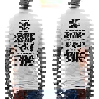 Big Brother Of Twins New Big Brotheriblingギフト メンズTシャツ バックプリント - Kawaiitshirt