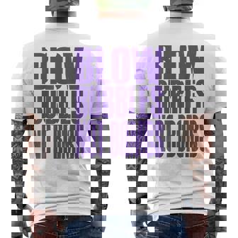 Big Print スローガン Blow Bubbles Not Bombs Rave Classic メンズTシャツ バックプリント - Kawaiitshirt