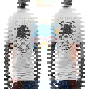 Bigtone Gapirginia Cool Bear サングラスデザイン 長袖tシャツ メンズTシャツ バックプリント - Kawaiitshirt