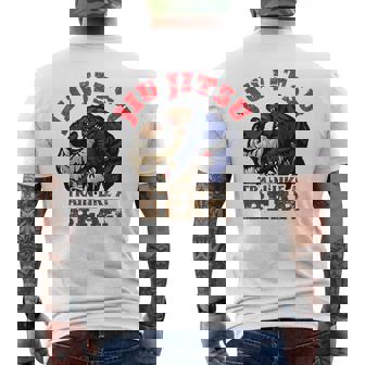 Bjj ブラジリアン柔術 クマのようにトレーニング メンズTシャツ バックプリント - Kawaiitshirt