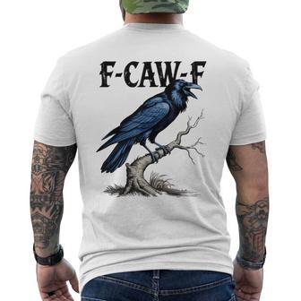 Black Crow F-Caw-F Black Bird Men's T-shirt Back Print - Thegiftio UK