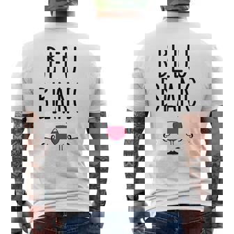 Bleu Blanc Rougein Rouge T-shirt imprimé au dos - Cadeauxyz