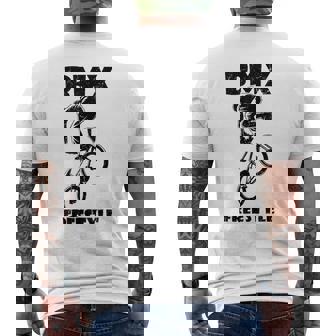 Bmxフリースタイルウェア キッズ、大人 Bmxギフト メンズTシャツ バックプリント - Kawaiitshirt