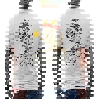 Bock Auf Dart ヤギとビールジョッキ 面白いダーツプレーヤー メンズTシャツ バックプリント - Kawaiitshirt