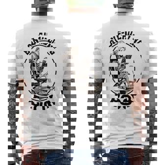 Bone-Chilling 本 スケルトン 読書 ブックワームブックラバーズ 長袖tシャツ メンズTシャツ バックプリント - Kawaiitshirt