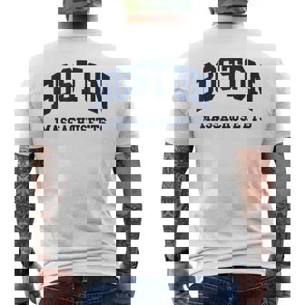 Boston Massachusetts Throwback Classic メンズTシャツ バックプリント - Kawaiitshirt