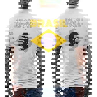 Brasilブラジルブラジル国旗 メンズTシャツ バックプリント - Kawaiitshirt