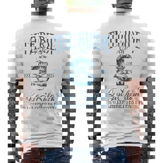 The Bride Club Last Splash Beach Bach Crew Team Bride 2025 Men's T-shirt Back Print - Thegiftio UK